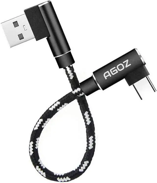 Main image of 6 inch 90 Degree Right Angle Elbow USB A to USB C Cable Cord for  Mavic PRO AIR  OM 4 OM 5 Drone Remote Controller RC to USB A to USB C ( Galaxy Note 20 10 S25 S24 S23 S22 S21)