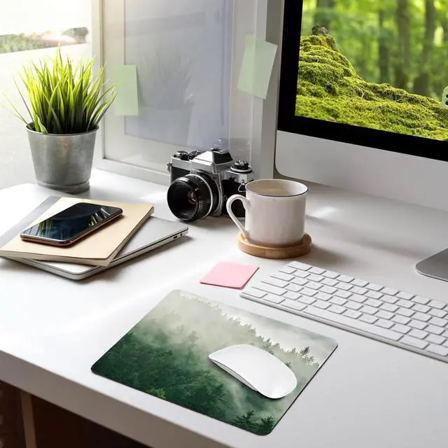 Alt view image 7 of 7 - 40 Pcs Sublimation Mouse Pad Blanks Heat Press Printing Crafts Mousepads 3mm Thick DIY Custom Mouse Pads Anti-Slip Rubber Mouse Mat for Office Laptop Computer Gaming