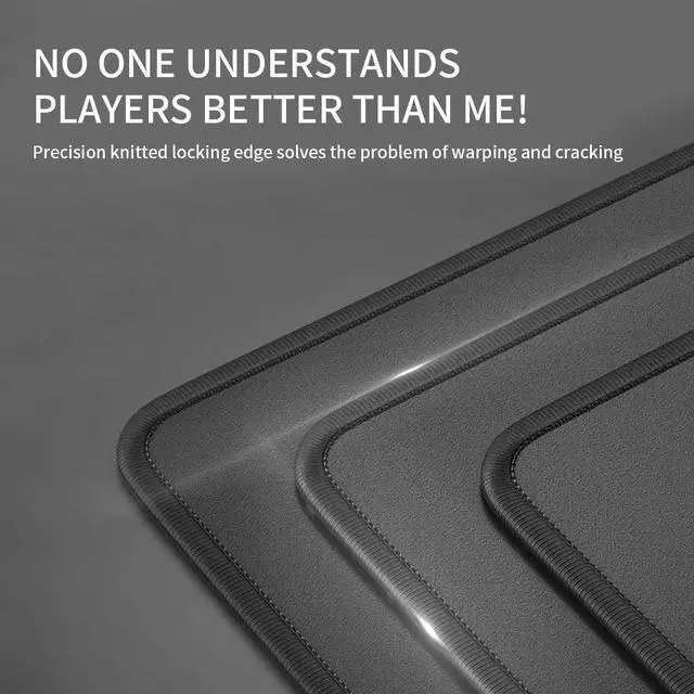 Alt view image 3 of 7 - 3 Pack Mouse Pad with Stitched Edge with Non-Slip Natural Rubber Base Gaming Mousepads Washable Computer Mousepad Mouse Mat for Laptop Office & Gaming 10.2x8.3 Black