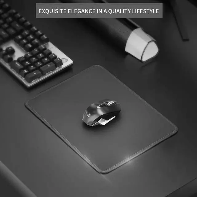 Alt view image 5 of 7 - 3 Pack Mouse Pad with Stitched Edge with Non-Slip Natural Rubber Base Gaming Mousepads Washable Computer Mousepad Mouse Mat for Laptop Office & Gaming 10.2x8.3 Black