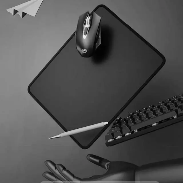 Alt view image 6 of 7 - 3 Pack Mouse Pad with Stitched Edge with Non-Slip Natural Rubber Base Gaming Mousepads Washable Computer Mousepad Mouse Mat for Laptop Office & Gaming 10.2x8.3 Black