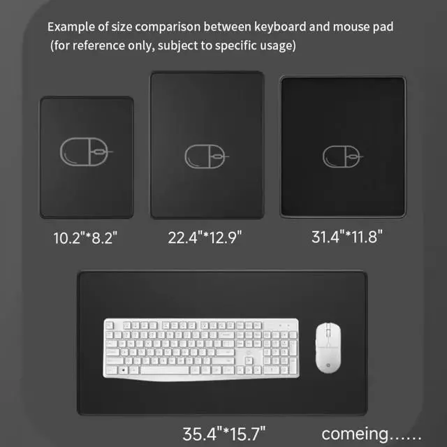 Alt view image 7 of 7 - 3 Pack Mouse Pad with Stitched Edge with Non-Slip Natural Rubber Base Gaming Mousepads Washable Computer Mousepad Mouse Mat for Laptop Office & Gaming 10.2x8.3 Black