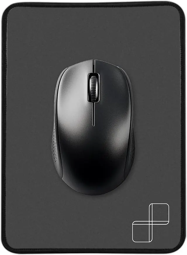 Main image of Small Mouse Pad - Portable 6x8 Inch Minimalist Compact Keyboard Tray with Rubber Base and Stitched Edges Home Office Travel - Tundora Gray Mini