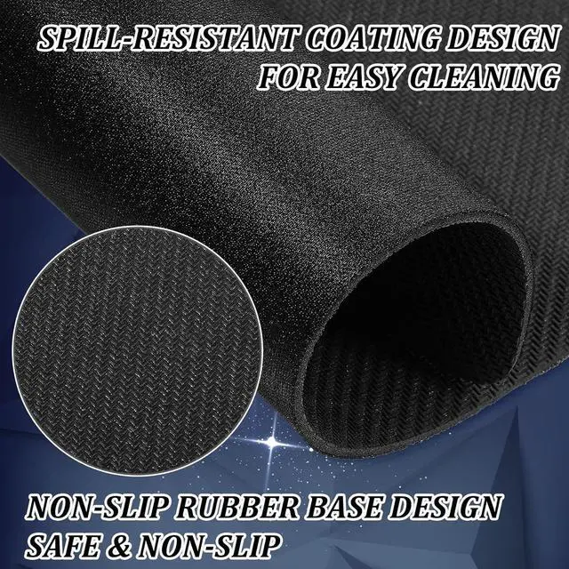 Alt view image 6 of 7 - 20 Pack Mouse Pad Computer Mouse Pads Black Mousepad with Grippy Non-Slip Rubber Base Smooth Tracks Computer Mouse Pads Bulk for Computers Laptop Office & Home Black 8.7x7.1 Inch