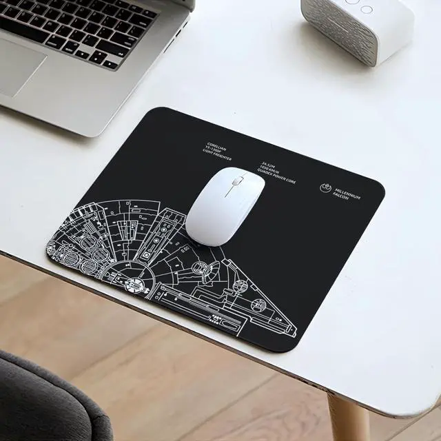 Alt view image 6 of 7 - Cute Mousepad Computer Kawaii Cool Mousepad Cool Women Black Design Kids Boys Girls Teen Funny Fun Modern Decorative Men Small Office MouseMat for Laptop