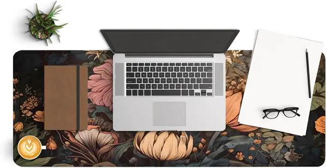Alt view image 3 of 7 - Gaming Mouse Pad with Anti-Slip Rubber Base Extended Large Computer Mouse Mat with Stitched Edges Long XL Anime Mousepad for Laptop and Keyboard 31.5 x 11.8 inch (Wildflowers)