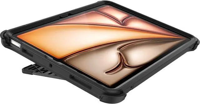 Alt view image 6 of 6 - Defender Series Case for iPad Air 11-inch (M3) & (M2) - Black Rugged Durable Multi-Layer Protection