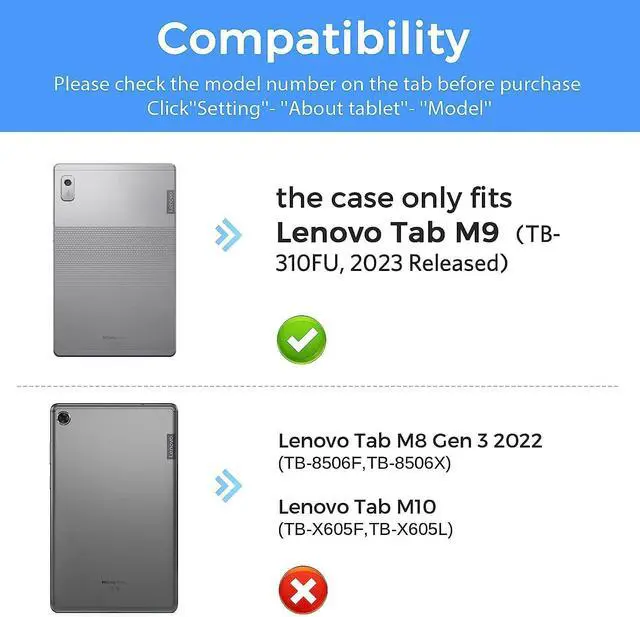 Alt view image 2 of 7 - Case for  Tab M9 Case 9.0 inch (TB-310FU 2023 Released) Shockproof Smart Embossed with Card Solts Cover for  Tab M9 Tablet Case-Golden