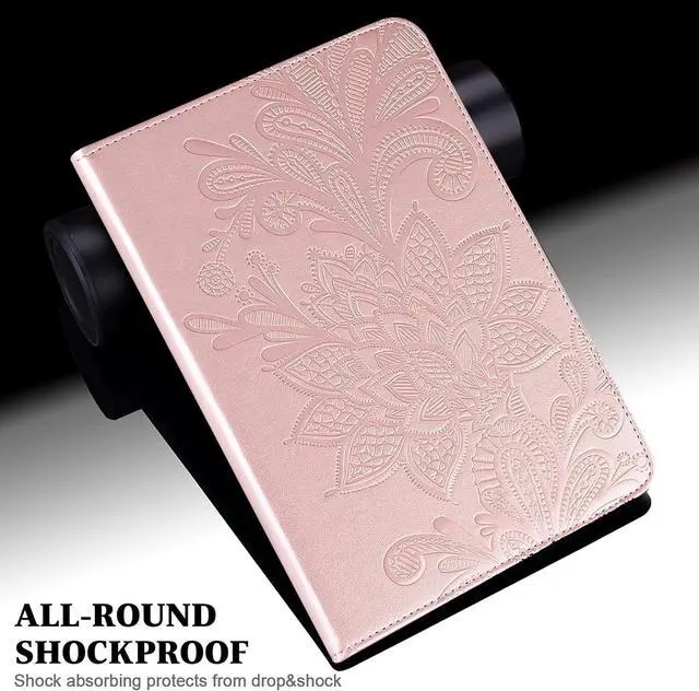 Alt view image 3 of 7 - Case for  Tab M9 Case 9.0 inch (TB-310FU 2023 Released) Shockproof Smart Embossed with Card Solts Cover for  Tab M9 Tablet Case-Golden