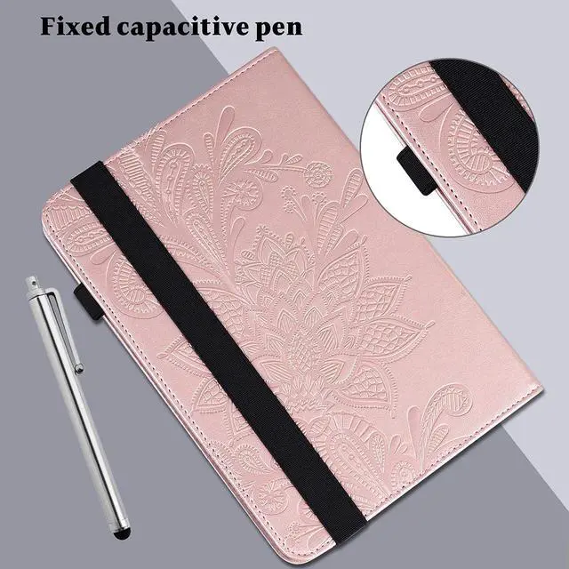 Alt view image 5 of 7 - Case for  Tab M9 Case 9.0 inch (TB-310FU 2023 Released) Shockproof Smart Embossed with Card Solts Cover for  Tab M9 Tablet Case-Golden