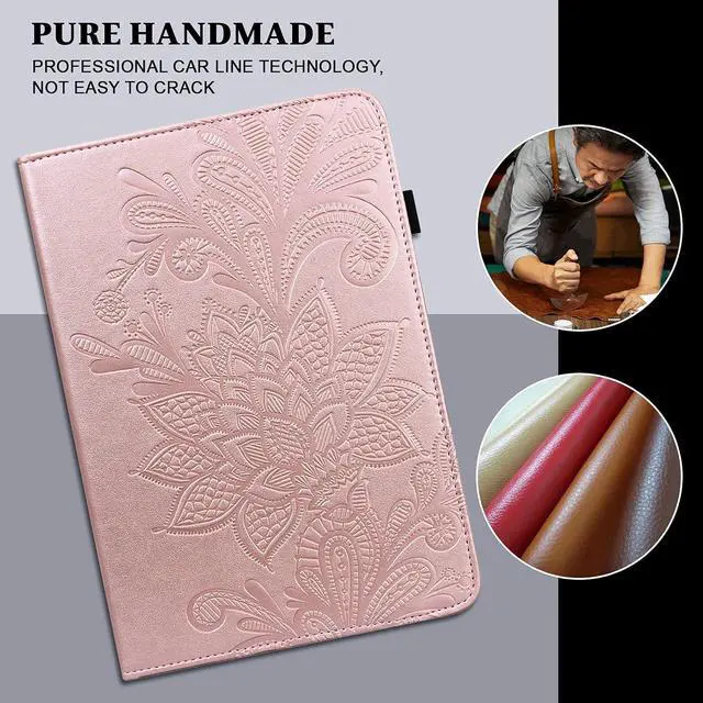 Alt view image 7 of 7 - Case for  Tab M9 Case 9.0 inch (TB-310FU 2023 Released) Shockproof Smart Embossed with Card Solts Cover for  Tab M9 Tablet Case-Golden