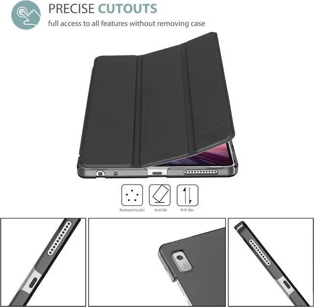 Alt view image 2 of 7 - for  Tab M9 Case 9 Inch 2023 / Tablet Nook 9 (2024) Slim Stand Hard Back Shell Protective Smart Cover Case for  Tab M9 9 /Nook 9 -Black