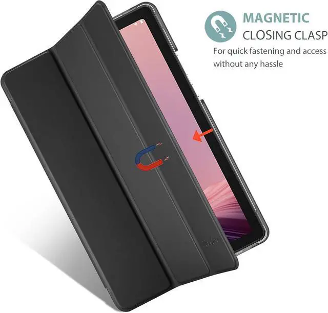 Alt view image 7 of 7 - for  Tab M9 Case 9 Inch 2023 / Tablet Nook 9 (2024) Slim Stand Hard Back Shell Protective Smart Cover Case for  Tab M9 9 /Nook 9 -Black