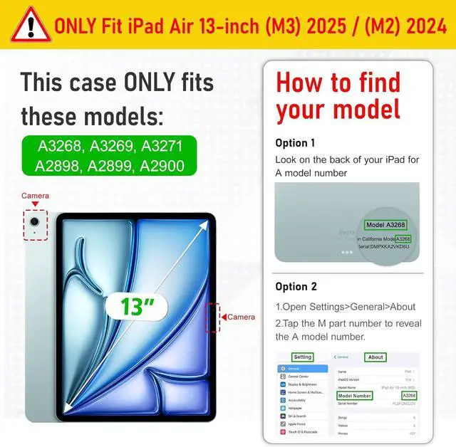 Alt view image 2 of 7 - Case for iPad Air 13 (M3 2025 / M2 2024) Buit in Pencil Holder with TPU Protection Shockproof Cover Clear Transparent Back Trifold Stand-Auto Wake/Sleep Tablet Case Bow-Pink