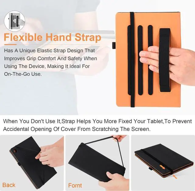Alt view image 7 of 7 - for  Galaxy Tab A9 Plus Case Multiangle Stand for  Tab A9 Plus Tablet Case 11 Inch SM-X210/SM-X216/SM-X218 Black