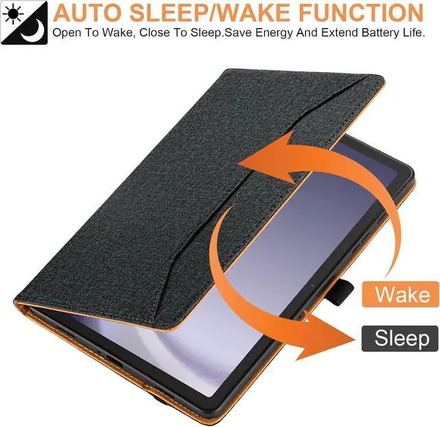 Alt view image 5 of 7 - for  Galaxy Tab A9 Plus Case Multiangle Stand for  Tab A9 Plus Tablet Case 11 Inch SM-X210/SM-X216/SM-X218 Black