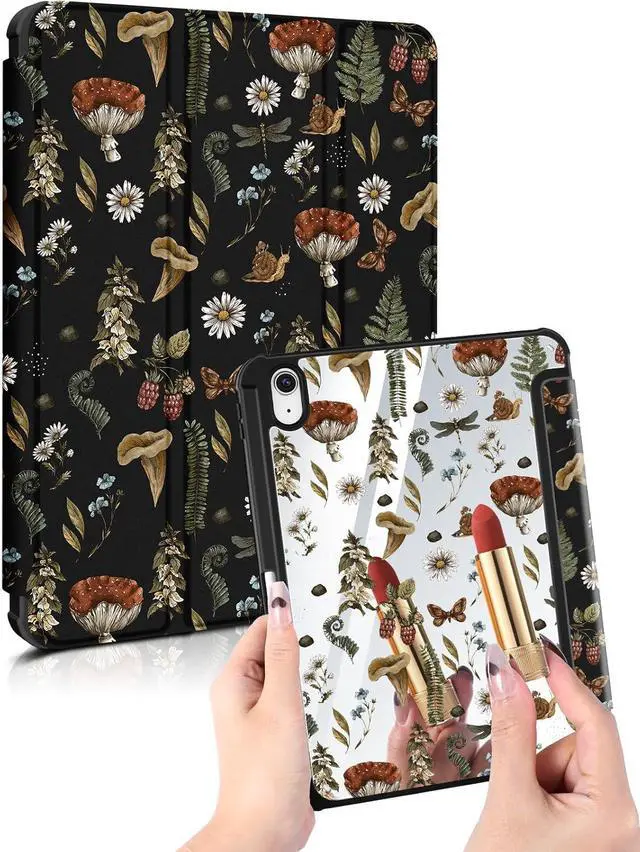 Main image of for iPad A16 Case/10th Generation Case - 10.9 Inch 2022 Trifold Tablet Case with Pen Holder for Women Girly Cute Aesthetic Auto Wake/Sleep Funda for iPad 11 Inch 2025 Mogu Plants