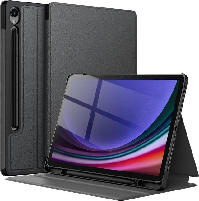 Main image of Case for  Galaxy Tab S9 11-Inch with S Pen Holder Slim Folio Stand Protective Tablet Cover Multi-Angle Viewing (Black)