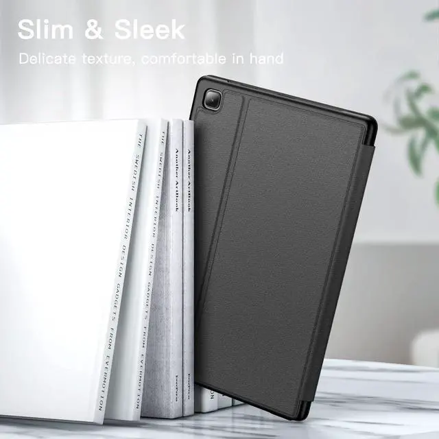 Alt view image 4 of 6 - Case for  Galaxy Tab A7 10.4-Inch 2020 (SM-T500/T505/T507) NOT for Tab A7 Lite Slim Folio Stand Protective Tablet Cover Multi-Angle Viewing Auto Wake/Sleep (Black)