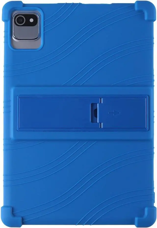 Alt view image 4 of 7 - Case for ROWT A10 Tablet 10.1 Kids Friendly Silicone Stand Cover for aiprotablet C20e/ZONKO D115/MB1001 10.1 inch Tablets (Blue)