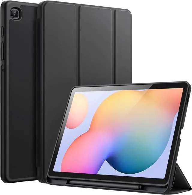 Main image of Case for  Galaxy Tab S6 Lite 10.4-Inch 2024/2022/2020 with S Pen Holder Slim Tablet Cover with Soft TPU Back Auto Wake/Sleep (Black)
