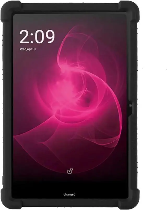 Alt view image 2 of 7 - Case for T-Mobile Revvl Tab 5G 2023 Tablet Kids Friendly Soft Silicone Adjustable Stand Cover for T-Mobile REVVL Tab 5G (2023) 10.36 Inch Tablet (Black)