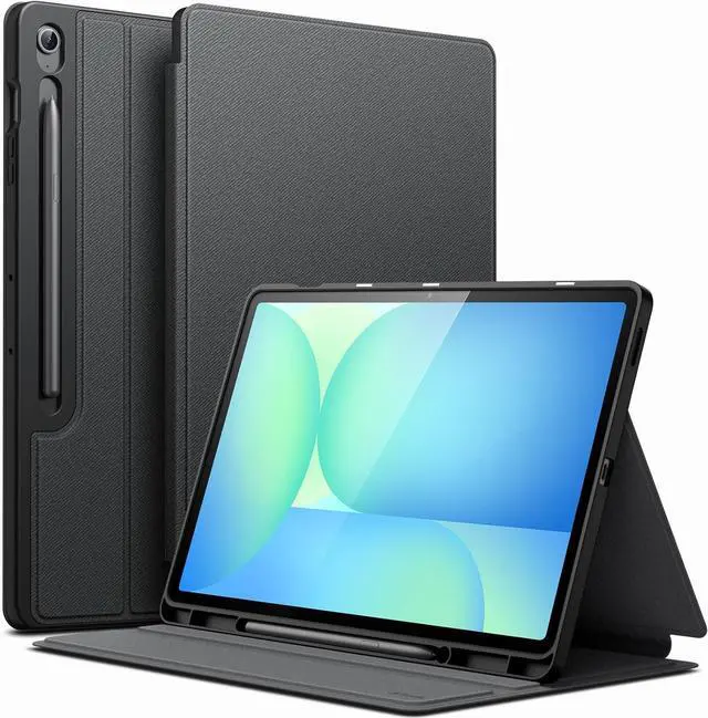 Main image of Case for  Galaxy Tab S10 FE Plus/S10 FE+ 13.1-Inch with S Pen Holder Slim Folio Stand Protective Tablet Cover Multi-Angle Viewing (Black)