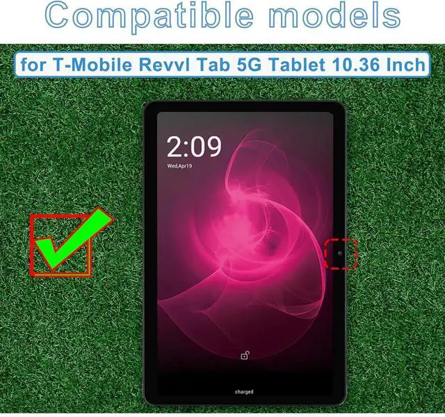 Alt view image 2 of 7 - Silicone Case for T-Mobile Revvl Tab 5G Tablet 10.36 Inch Revvl Tab 5G 10.36 Case for Kids with Adjustable Bracket (Black)