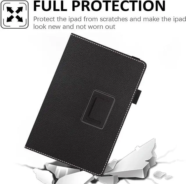 Alt view image 2 of 7 - 11 11.5 Inch Android Tablet Case Slim Folding Stand Cover for 10.5 10.9 11 11.5 and All 10.5- 11.5 Touchscreen Tablet Case with Stylus Pen Holder Back