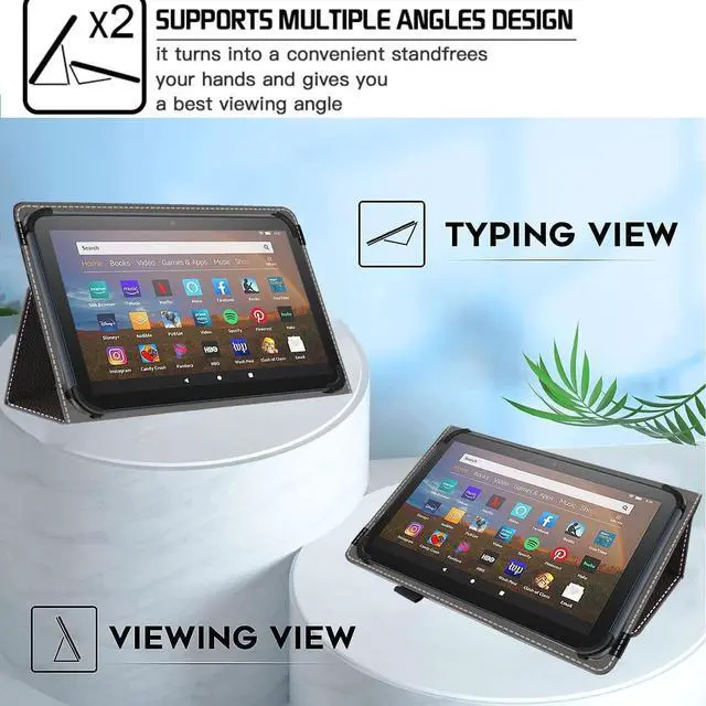 Alt view image 6 of 7 - 11 11.5 Inch Android Tablet Case Slim Folding Stand Cover for 10.5 10.9 11 11.5 and All 10.5- 11.5 Touchscreen Tablet Case with Stylus Pen Holder Back