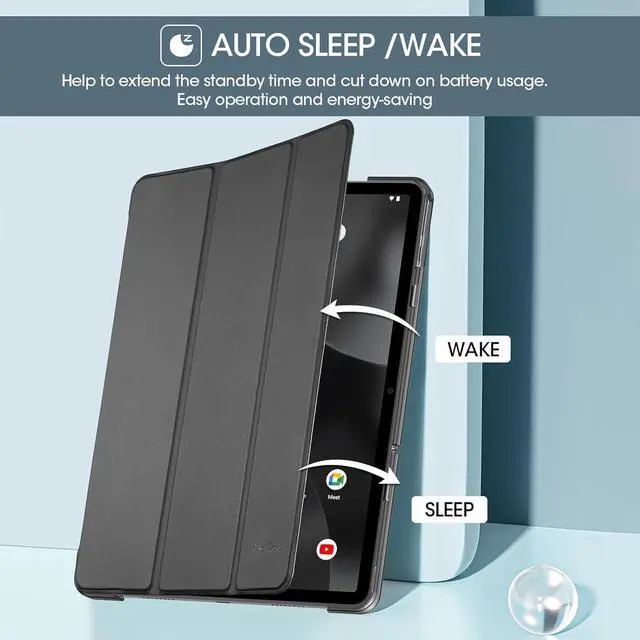 Alt view image 4 of 7 - for Onn. 11 Tablet Pro 2024 Case Slim Stand Hard Back Shell Protective Smart Cover for Onn. 11 Inch Tablet Pro 2024 Model -Black