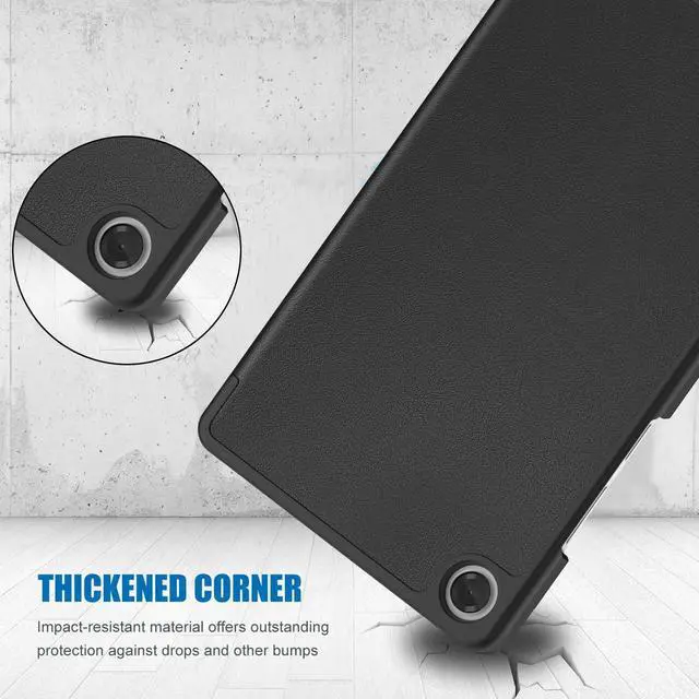 Alt view image 5 of 7 - for  Tab One/K9 8.7 Inch 2025 Case Slim Light Cover Trifold Stand Hard Shell Folio Smart Protective Case for  Tab One/K9 8.7 TB305XU/TB305FU with Auto Sleep/Wake CBlack