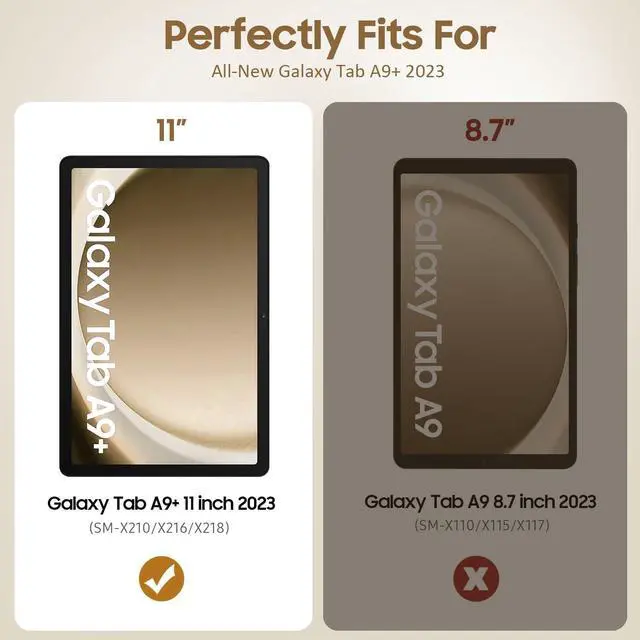 Alt view image 2 of 7 - Case for  Galaxy Tab A9+/A9 Plus 5G 11 Inch 2023 Slim & Lightweight TPU Transparent Back Protective Cover for All-New  Galaxy Tab A9+ Tablet SM-X210/X216/X218 Clear