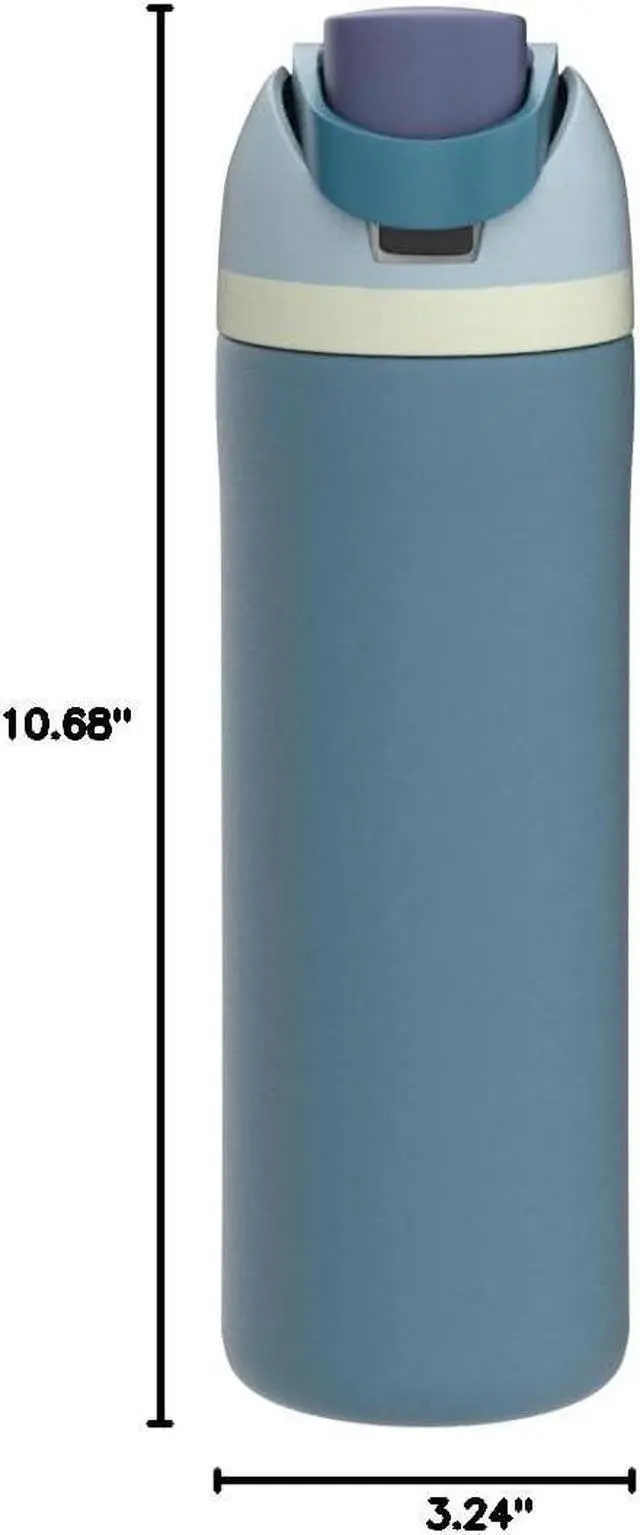 Alt view image 6 of 6 - FreeSip Insulated Stainless Steel Water Bottle with Straw BPA-Free Sports Water Bottle Great for Travel 24 Oz Denim