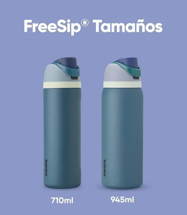 Alt view image 5 of 6 - FreeSip Insulated Stainless Steel Water Bottle with Straw BPA-Free Sports Water Bottle Great for Travel 24 Oz Denim