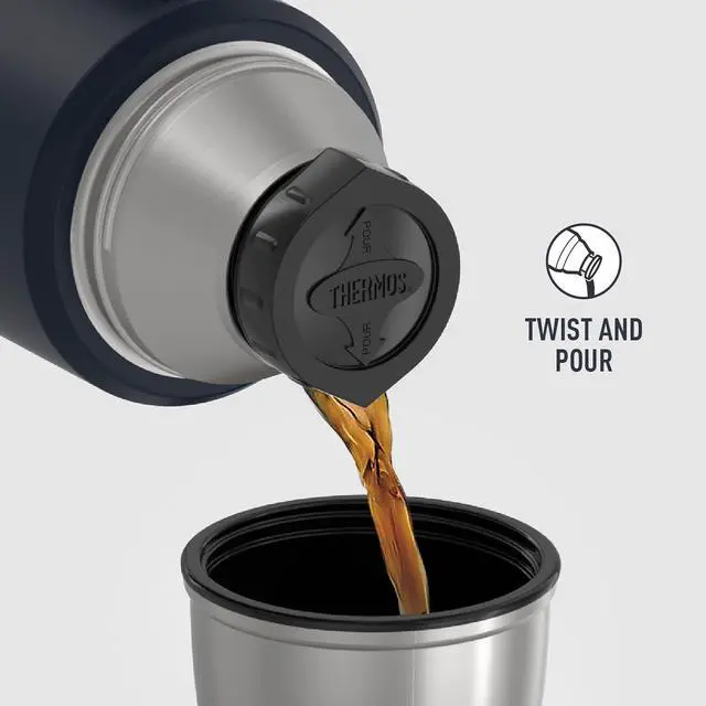 Alt view image 4 of 7 - Stainless King Vacuum-Insulated Beverage Bottle 40 Ounce Midnight Blue