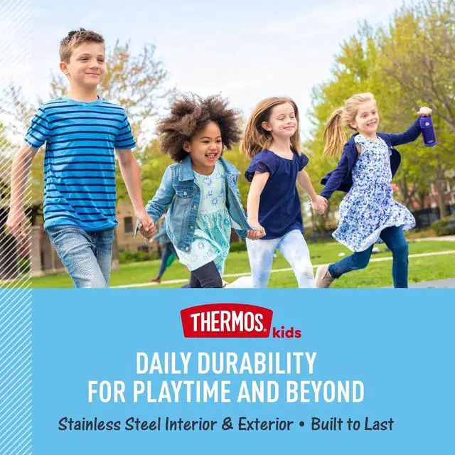 Alt view image 3 of 7 - FUNTAINER 16 Ounce Stainless Steel Vacuum Insulated Bottle with Wide Spout Lid Neon Pink