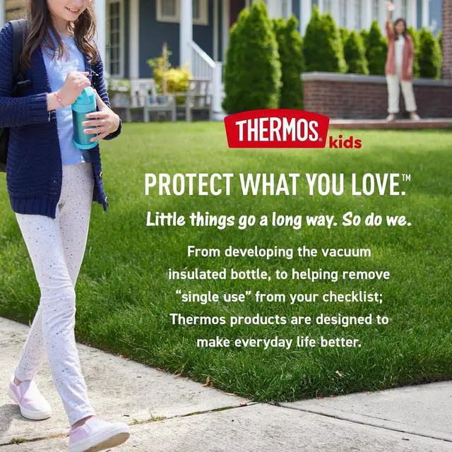 Alt view image 7 of 7 - FUNTAINER 16 Ounce Stainless Steel Vacuum Insulated Bottle with Wide Spout Lid Neon Pink