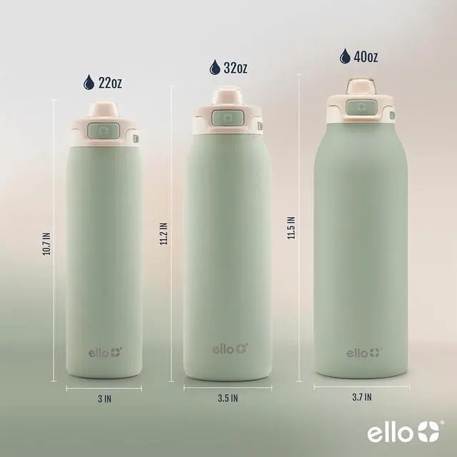 Alt view image 6 of 7 - Pop & Fill Stainless Steel Water Bottle with Quick Fill Technology Double Walled Vacuum Insulated Metal Leak Proof Locking Lid Sip & Chug BPA Free Holiday Gift for Him Her 22oz 32oz 40oz