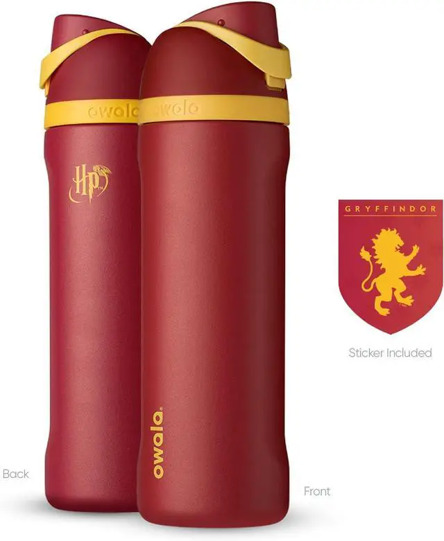 Alt view image 6 of 6 - Harry Potter FreeSip Insulated Stainless Steel Water Bottle with Straw BPA-Free Sports Water Bottle Great for Travel 24 oz Gryffindor