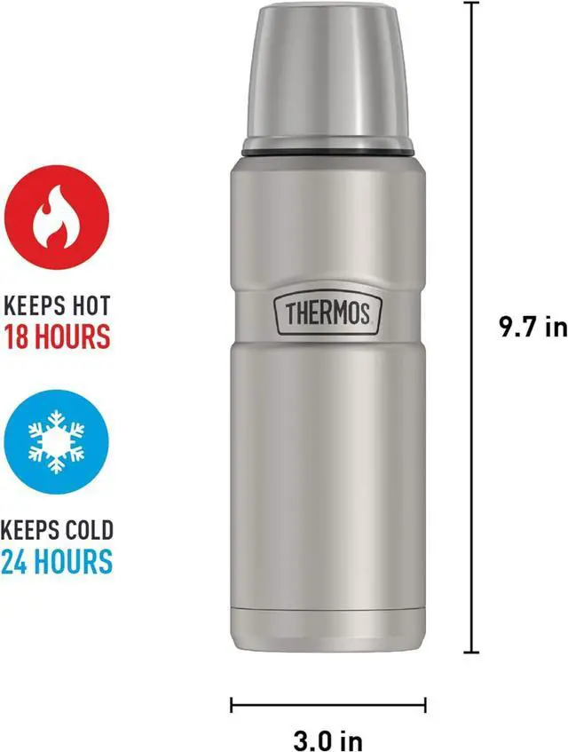 Alt view image 6 of 7 - Stainless King Vacuum-Insulated Compact Bottle 16 Ounce Matte Steel