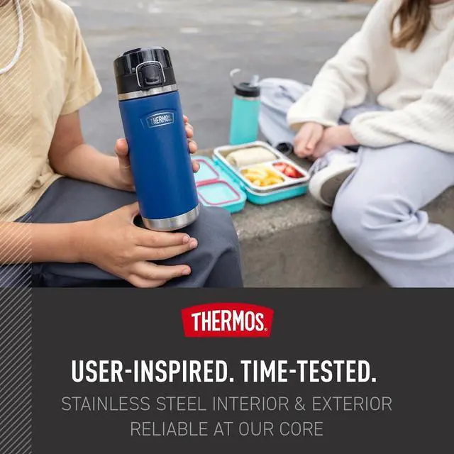 Alt view image 6 of 7 - ICON SERIES Water Bottle with Spout - 18 Ounce Navy - Stainless Steel Vacuum Insulated Water Bottle with Lid