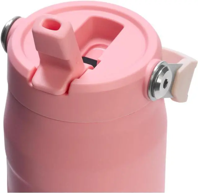 Alt view image 2 of 7 - Stanley IceFlow Flip Straw 2.0 Water Bottle 24 oz | Built-In Straw for Travel and Sports | Lightweight and Leak Resistant | Insulated Stainless Steel | BPA-Free | Pink Mesa