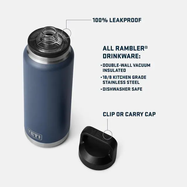 Alt view image 2 of 7 - Rambler 36 oz Bottle Vacuum Insulated Leakproof Stainless Steel with Chug Cap