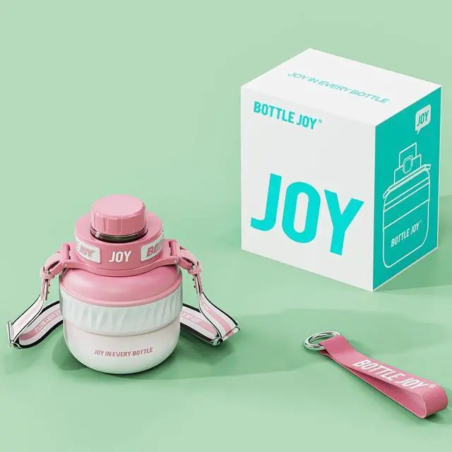 Alt view image 5 of 7 - Stainless Steel Double Vacuum Insulated Water Bottle for Cold Drinks Sports Travel Fashion Office Leak-proof Flip Cold Iced for 12 Hours 16OZ / 500ML