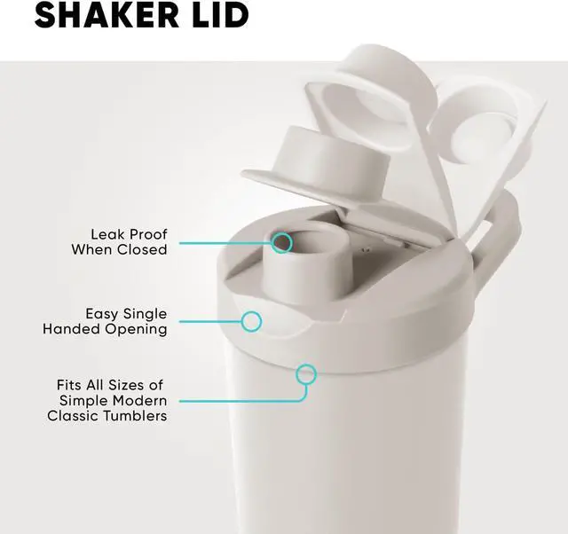 Alt view image 3 of 7 - Stainless Steel Shaker Bottle with Ball 24oz | Metal Insulated Cup for Protein Mixes Shakes and Pre Workout | Rally Collection | Midnight Black