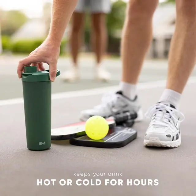 Alt view image 7 of 7 - Stainless Steel Shaker Bottle with Ball 24oz | Metal Insulated Cup for Protein Mixes Shakes and Pre Workout | Rally Collection | Midnight Black