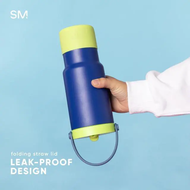 Alt view image 4 of 7 - Trek Pivot | 24oz Kids Flip Straw Tumbler with Handle and Silicone Boot | Insulated Water Bottle Stainless Steel Cup | School Travel Jug | Asteroid