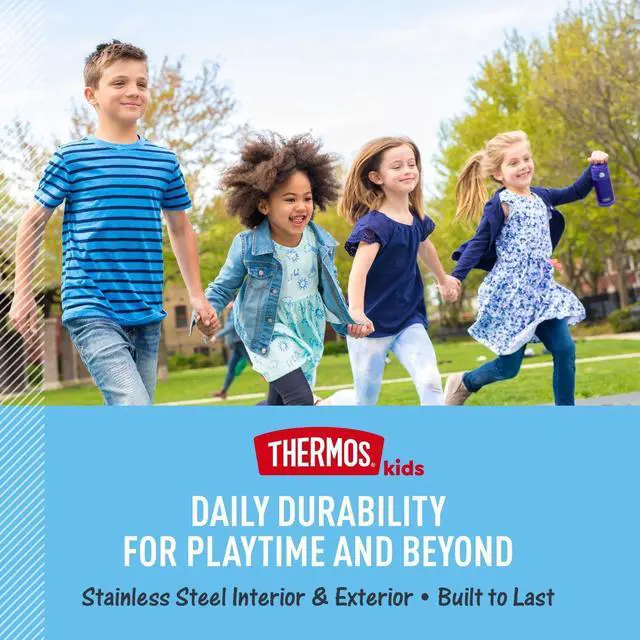 Alt view image 3 of 7 - FUNTAINER Water Bottle with Straw - 12 Ounce - Kids Stainless Steel Vacuum Insulated Water Bottle with Lid Spider-Man