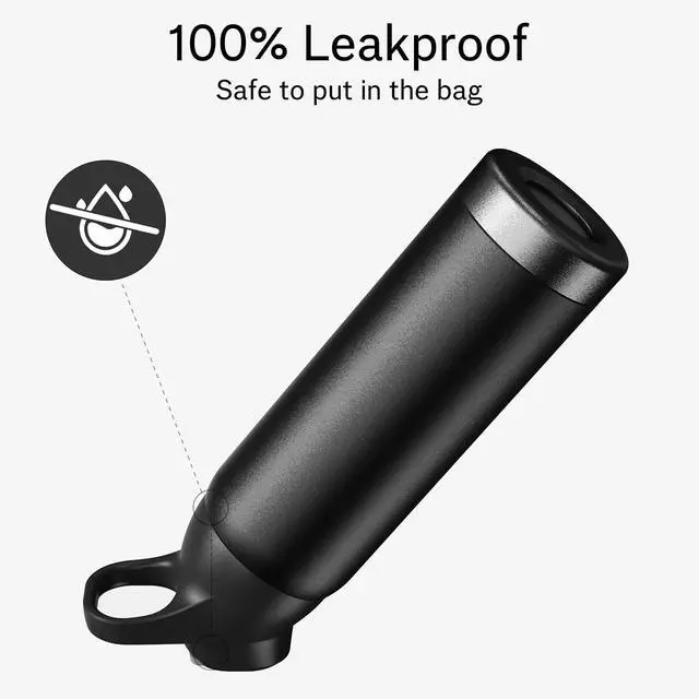 Alt view image 6 of 7 - Insulated Water Bottle with Straw - Encool Stainless Steel Water Bottle Reusable Leakproof and BPA-Free for Sports Travel Cold for 24 Hours 32 oz Black Night